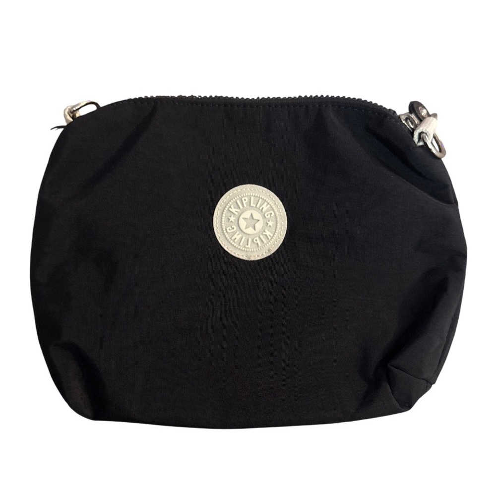 Kipling black and canvas straps tote bag and convertible crossbody & clip wallet - Picture 9 of 11